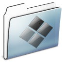 Windows And Sharing Folder Graphite Smooth Icon